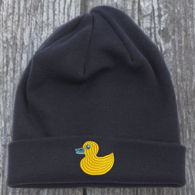 DUCK - Merino Wool embroidered beanie