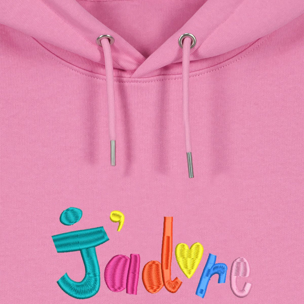 J'ADORE 💛 - Embroidered UNISEX hoodie