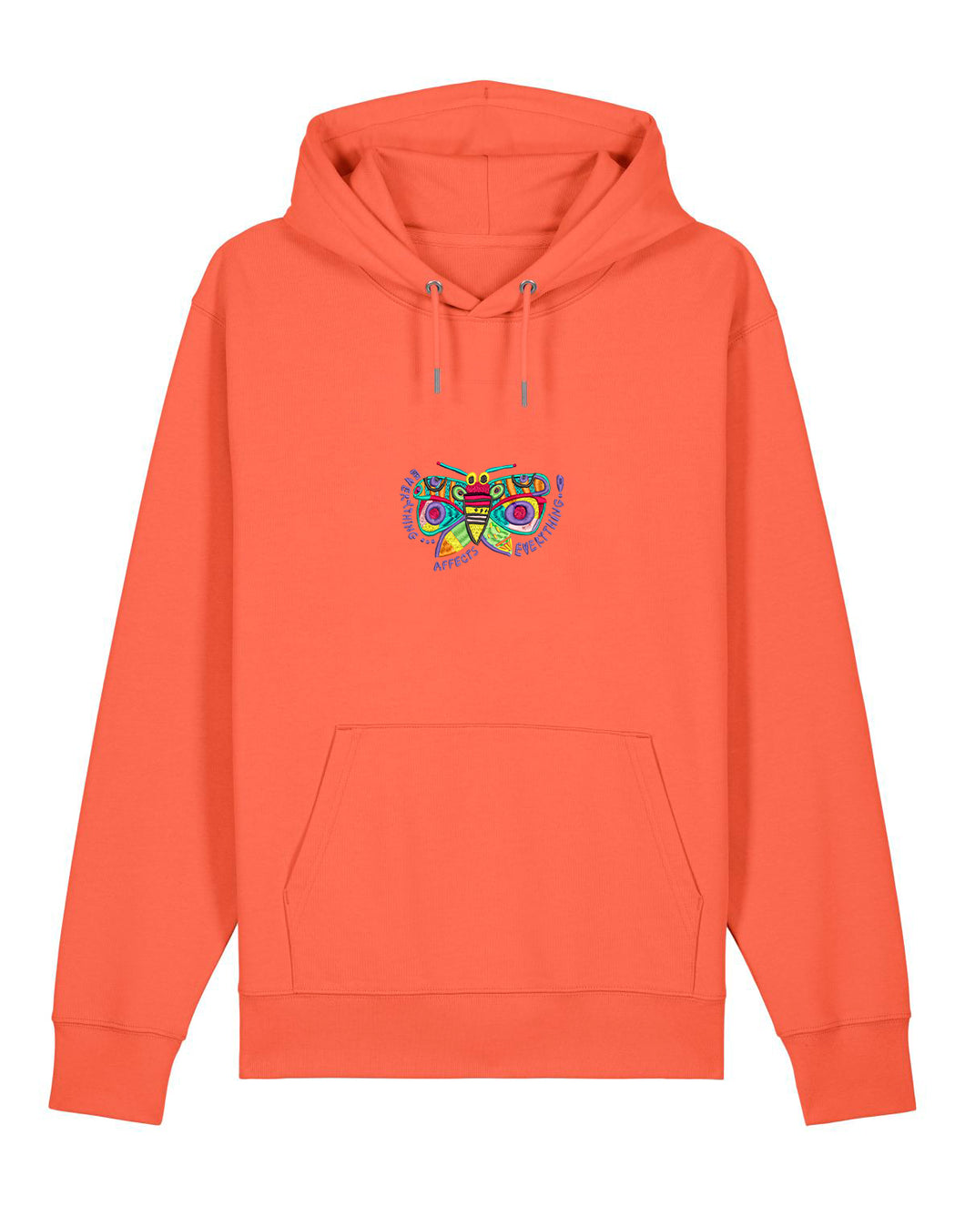 BUTTERFLY - Embroidered Unisex hoodie