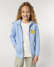 Load image into Gallery viewer, DUCK - Quack, Quack 🦆- Embroidered kids&#39; zip-thru hoodie sweatshirt
