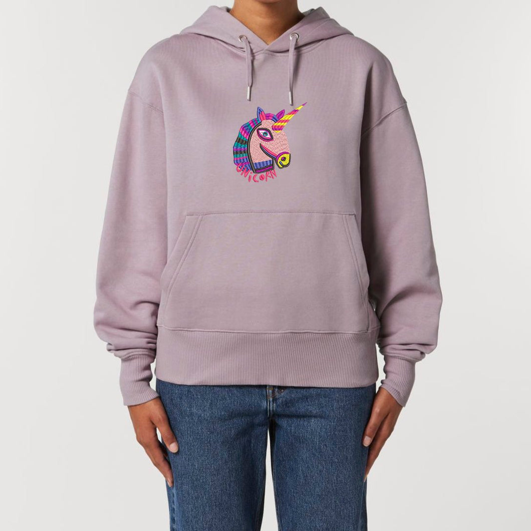 Unicorn 🦄 - Embroidered UNISEX RELAXED HOODIE SWEATSHIRT