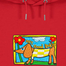 Load image into Gallery viewer, Dachshund - Hey, Good Lookin&#39;- Embroidered UNISEX hoodie
