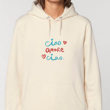 Load image into Gallery viewer, Ciao AMORE Ciao ❤️ - Embroidered UNISEX hoodie
