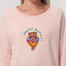 Load image into Gallery viewer, Monkey business 🐵- Embroidered WOMEN&#39;S RELAXED FIT SWEATSHIRT
