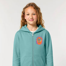 Load image into Gallery viewer, Lion - WAKE UP BEAUTY, IT&#39;S TIME TO BEAST.- Embroidered kids&#39; zip-thru hoodie sweatshirt
