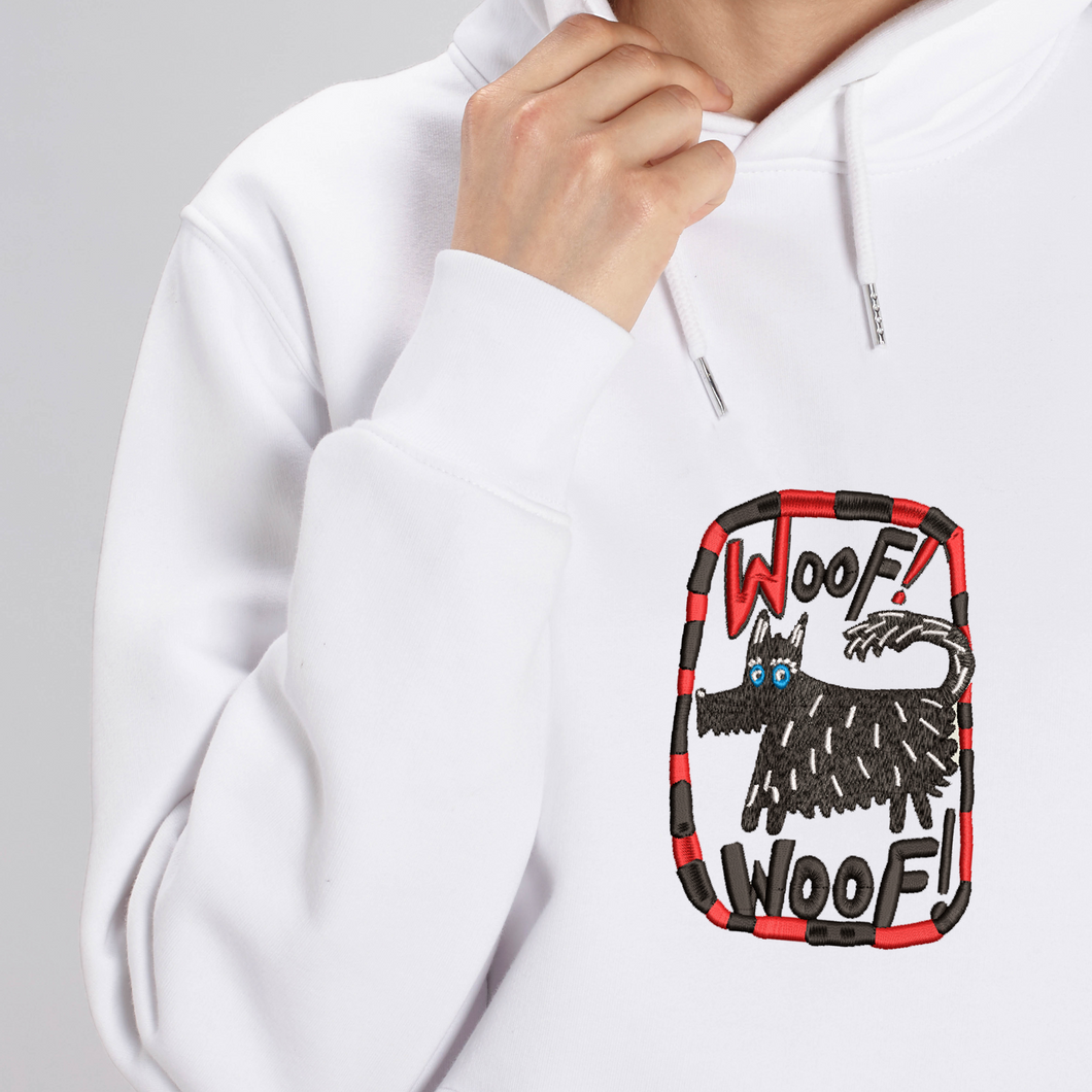 WOOF! WOOF!🐕- Embroidered UNISEX hoodie