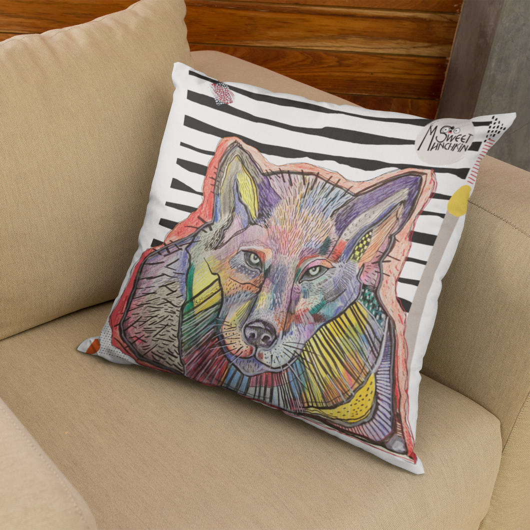 Wolf quirky cushion